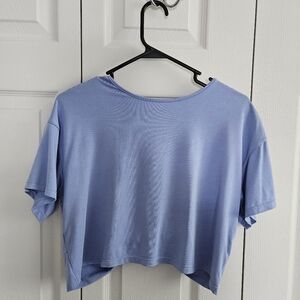 BuffBunny Sky Blue Crop Top